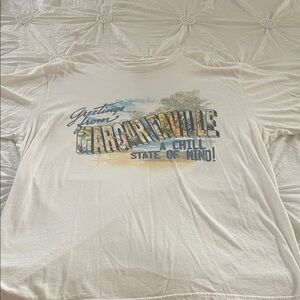 Margaritaville Cream Graphic Long Sleeve Tee